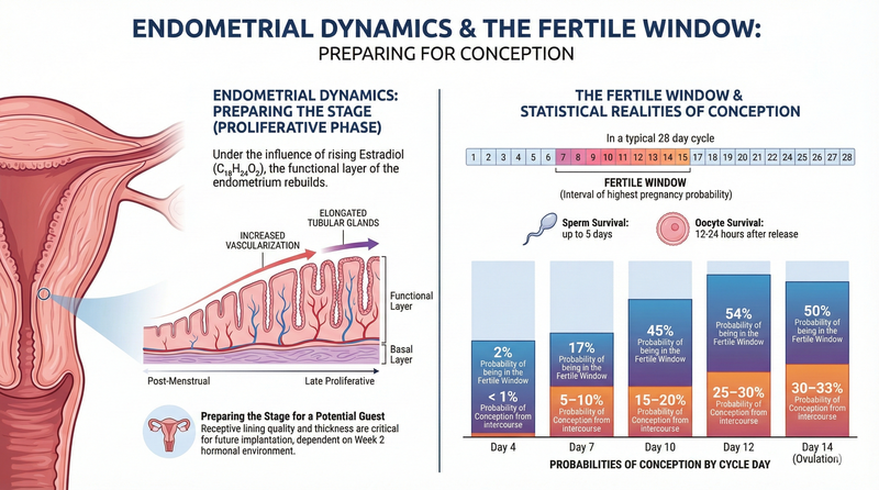 Endometrial Dynamics: Preparing the Stage infographic