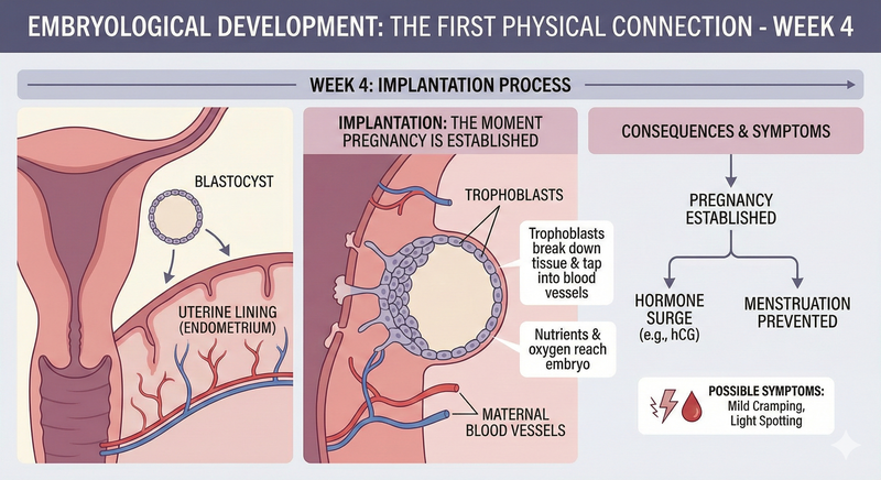 Embryological Development: The First Physical Connection