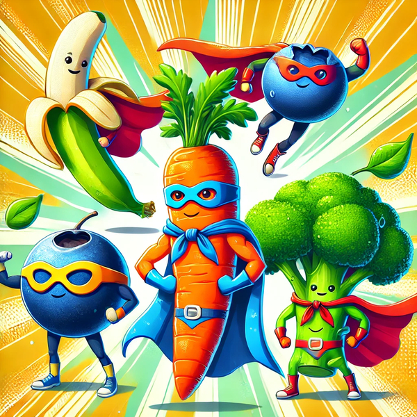 Superpower Foods: A Fun Guide to Eating Healthy for Kids!
